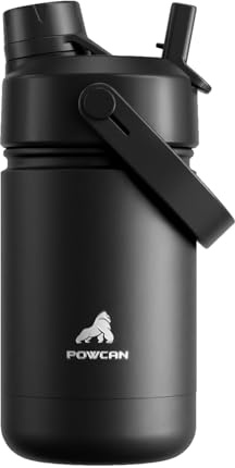 Bouteille d'eau étanche pour enfants de 355 ml : couvercle à bec verseur 2 en 1, sans BPA, facile à transporter, garde au froid 24 h, compatible avec les porte-gobelets, tasse en acier inoxydable pour