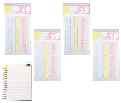 Refuerzos para Agujeros,72 Piezas de Protectores para Etiquetas de Carpeta | Refuerzos Adhesivos para Agujeros de Perforadora | para Mujeres Adultas en Casa Oficina Estudio