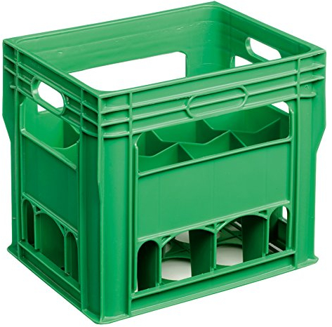 12 Compartment 750ml Wine Bottle Plastic Stacking Bottle Crate – Perfect for Wine, Glasses, Beer, Recycling Box, Bottle Bank, Bottle Storage, Homebrew, Catering, Milk (1)