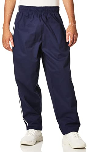 Chef Code Men's Traditional Baggy Chef Pant with Athletic Double Piping, Navy, 3X-Large
