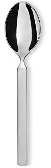 Alessi 4180/1 Dry Cucchiaio da Tavola in Acciaio Lucido con Manico Satinato, Set da 6