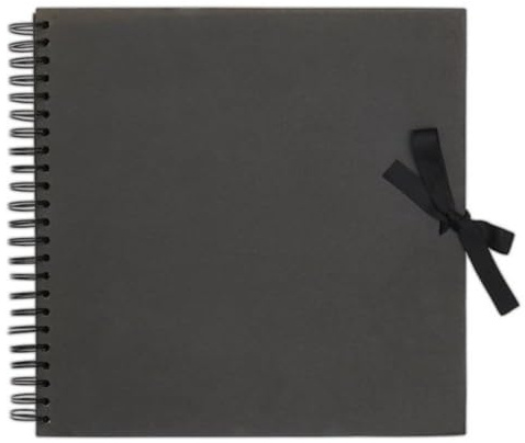 Papermania Album di ritagli, carta, nero, taglia unica