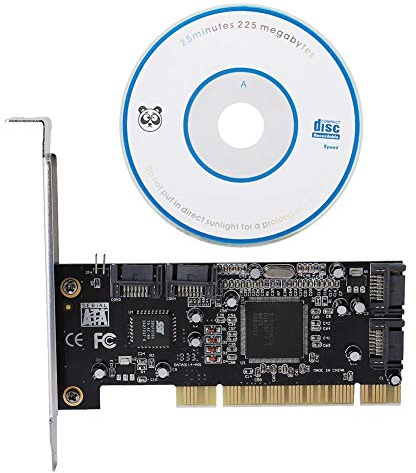 Topiky PCI-SATA-Karte, 4-Port-PCI-Sata-interne für RAID-Controller-Karte 1,5-Gbit/s-Sil3114-Chipsatz