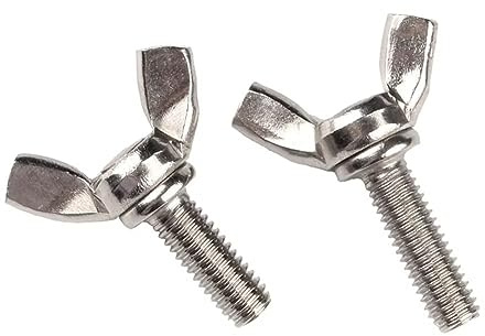 SYDARSYN vingskruvar 304 rostfritt stål vingbultar vingbultar skiftskruvar M10 x 25 mm (2 stycken)