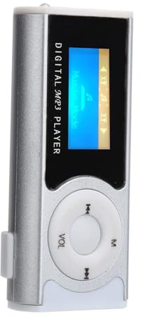 mp3 Player,Mp3 Player,Tragbare Sport-Mp3-Taschenlampe,Backclip,LCD-Sn-Musik-Media-Player,Mp3- Und Mp4-Player-Zubehör,Hör- Und Kopfhörer (Silver)