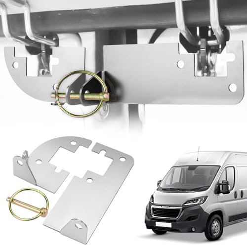 Mellbree Hecktürverriegelung H1/H2 Dach ohne Bohren Einbruchschutz, Upgrade Klappsplint Prick Stop Sicherung für FIAT Ducato, Jumper, Boxer X250 X290 Wohnmobil Zubehör