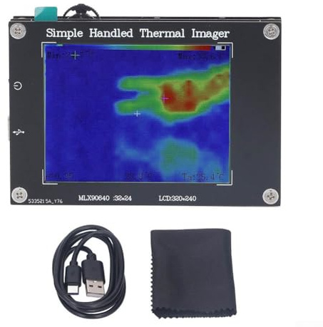 Caméra d'imagerie thermique infrarouge portable de 3,2 pouces avec fonctions 7 en 1, y compris la mesure et la cartographie visuelle pour l'industrie et