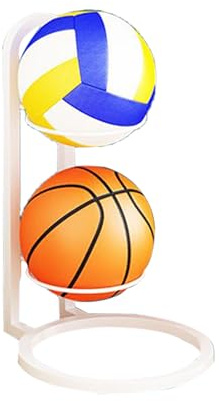 Basketställ, järnvolleyboll displayställ | flerskikts bollorganisatör, bollorganiserare för sovrum, vardagsrum, garage