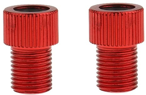 Elyebxj 2 st till Schrader-omvandlare, cykelventiladapter med O-ringtätningsaluminium, för cykelbilar däck, cykelpumpadapter