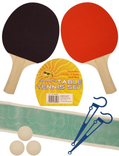 HENBRANDT 2 PLAYER TABLE TENNIS SET 2 Bats Net 3 Balls ping pong set