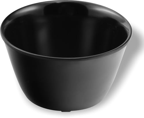 Carlisle Foodservice Products CFS 4354003 Dallas Ware - Tazza da brodo in melamina, capacità 226,8 g, diametro 9,8 cm x profondità 5,5 cm, colore: nero (scatola da 24)