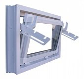 Kellerfenster Einfachverglasung 100 x 40 weiss