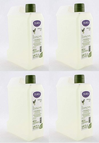 DURU Köln citron turkisk doftande mini vattenbehållare, 1 liter (4 st erbjudande)