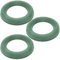 com-four® 3X Steckmasse für Blumengestecke in Ringform - Steckschaum für Frischblumen - Steckschwamm zum Basteln für Hochzeit, Ostern und Geburtstag (03 Stück - Ring)