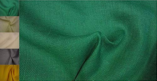 StoffBook - Saco de tela de yute verde, c113