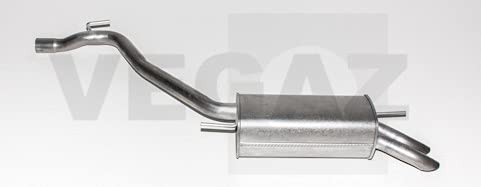 Rear silencer alternative from Vegaz (VS-348AT) damper exhaust system exhaust pot