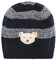 Steiff Boy's Bommel Beanie-Mütze, Navy, 49