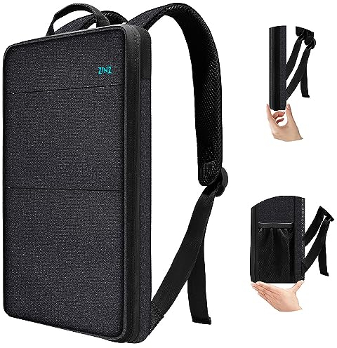 ZINZ Schlanker und Erweiterbarer Laptop Reise Rucksack, Wasserabweisend, Kompatibel mit MacBook Pro 14 M4/M3/M2/M1, 13,3 Mac Air/Pro, XPS 13 14, Den Gängigsten 13-14 Notebooks,B02K01