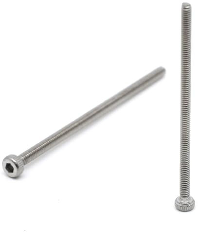 10 tornillos CHC M2 x 40 mm de acero inoxidable – Tornillos BTR de acero inoxidable A2 Seis Ahueca cabeza cilíndrica – DIN 912 cabeza redonda para arandela y tuerca