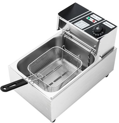 Friteuse Commerciale, Friteuse Grande Capacité, Friteuse Electrique, Convient Aux Rues Alimentaires, Aux Restaurants Rapides, Pour Frire Des Ailes De Poulet, Frites, Etc (EF-81 6L)