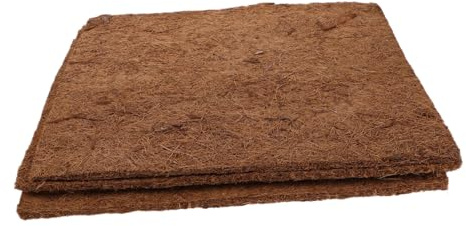 Toddmomy 4 Tappetini Nidificazione in Fibra Cocco Naturale Sottopad per Rettili e Pollame Cuscini Riutilizzabili per Gabbie Lucertole e Pollai Facili da Installare e Sostituire