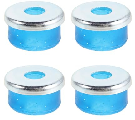 RUNROTOO 4 Set Ammortizzatori per Skateboard in PVC Durezza 95A Boccole Ammortizzanti per Pattini a Rotelle a 4 Ruote E Doppia Protezione Deck Skateboard E Resistenza Urti Accessori Longboard E Co