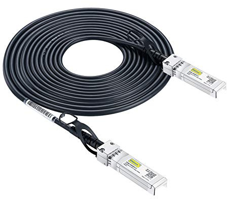 10Gtek SFP+ DAC Twinax Kabel 5-Meter(16.5ft), 10G SFP+ to SFP+ Direct Attach Copper Passive Cable für Cisco SFP-H10GB-CU5M, Ubiquiti UniFi, TP-Link, Netgear, D-Link, Zyxel, Mikrotik and More