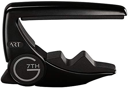 G7th Performance 3 Kapodaster Schwarz – Einzigartige Tension Control & Adaptive Radius Technologie – Preisgekrönter Kapodaster für Akustik- und E-Gitarren