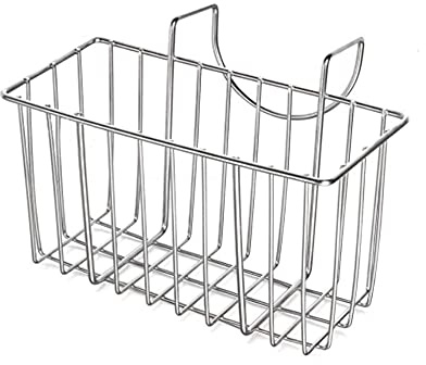 TOP-MAX Kitchen Sponge Holder Stainless Steel Sink Caddy, Organizer Sink Hanging Basket Soap Dishwashing Liquid Drainer Rack Draining Basket for Storage Sponge Scrubber Soap