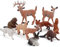 elemhome Lot de 10 figurines d'animaux de la forêt sauvage réalistes avec renne, renard, écureuil, lapin - Pour décoration de gâteau d'anniversaire