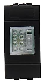 FANTON 82882-32 Lampada LED di emergenza da incasso con funzionamento SE/SA 1 modulo con aggancio KEYSTONE e batteria sostituibile - supporti BTICINO LIVING LIGHT/INTERNATIONAL