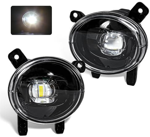 ANRAM Auto Nebelscheinwerfer für BMW F20 F21 F22 F23 F30 F31 F32 F33 F34 F36,Frontstoßstange Nebelscheinwerfer Nebelscheinwerfer-Baugruppe,C/LED Lens White.