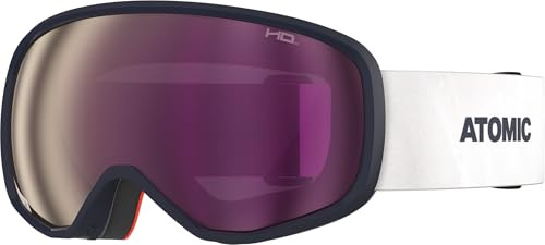 ATOMIC REVENT M HD Occhiali da sci e snowboard di medie dimensioni con tecnologia a disco HD per una visione chiara, occhiali da sci da donna e da uomo con telaio Live Fit per una vestibilità