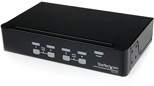 Startech.Com Switch Kvm Usb Professionale A 4 Porte Sv431Usb Con Hub