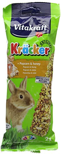 Vitakraft Kracker Rabbit Small Animal Food Popcorn-Honey, Pack of 5