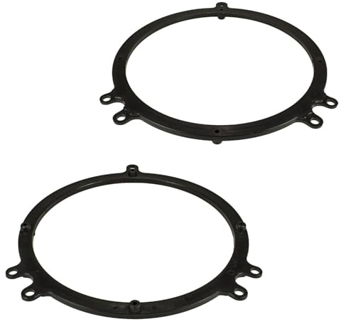 tomzz Audio 2803-011 Lautsprecherringe Adapter Halterungen kompatibel mit Audi A3 A4 Avant A6 TT Diverse Einbauorte für 165mm DIN Lautsprecher