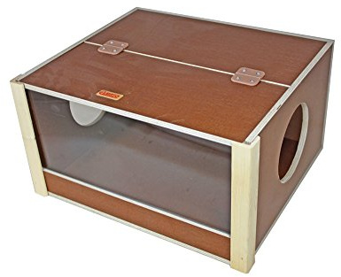 Elmato 12874 Sandbadehaus Panorama Buddelkiste Box abwaschbar, 39x34x21cm