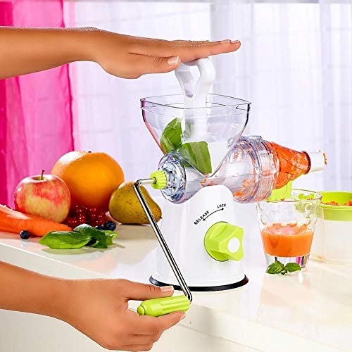 TrAdE shop Traesio SPREMIAGRUMI Manuale per Frutta E Verdura A MANOVELLA CENTRIFUGA SEPARA Succo