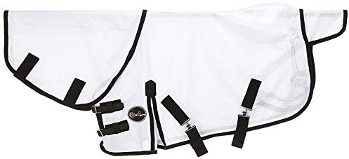 Cwell Equine - Tappeto morbido per volare mini/shetland/pony, in rete, colore: Bianco