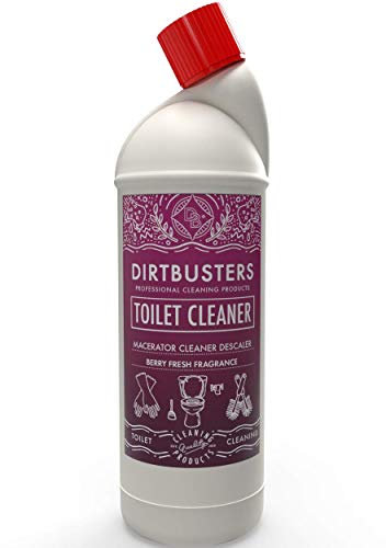 Dirtbusters Toilet Macerator Cleaner & Descaler, Deep Cleaning With Limescale Remover, Safe To Use With Pump Units, Toilets, Septic Tanks, Macerators & Urinals, Berry Fresh (1L)