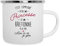Spreadshirt Princesse et Bretonne À La Fois Humour Bretagne Mug Camping Émaillée, taille unique, blanc