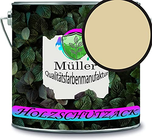 Müller - Vernice protettiva per legno, resistente alle intemperie, protezione a lungo termine dagli agenti atmosferici, colore protettivo per legno RAL 1014 avorio