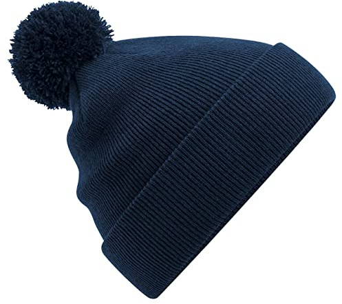 Beechfield - Junior original pom pom beanie - French Navy - One size