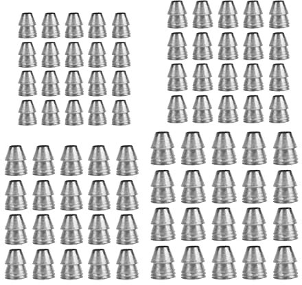 TOPINCN Steel Round Handle Wedges, 20-Piece Splitting Wedge Kit for Axe, Claw Hammer, Sledge, 8mm Diameter, Construction Tool Reinforcement