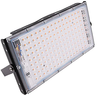NUZAMAS Lámpara de cultivo LED de 200 W, luz LED de espectro completo para plantas de interior, sembrar, estadios de verduras y plantas de flores