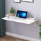 EnixWh Klappbarer Wandtisch für den Balkon, an der Wand montierter Schreibtisch, Computertisch, Laptop-Notebook-Tisch, Küchen-Massivholztisch,White-100 * 30cm/39,5 * 12in