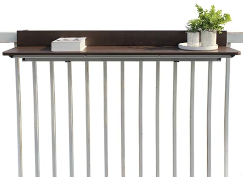 Table De Balcon Suspendue, Pliable Et Hauteur Réglable Table De Balcon, Table De Balustrade De Balcon Pliable, Table Suspendue Rabattable, Pour Balustrade Terrasse Extérieur Jardin Bureau Patio ( Size
