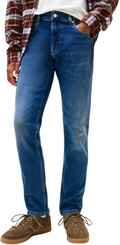 Tommy Jeans Vaqueros Hombre Scanton Slim Fit, Azul (Denim Dark), 32W/32L