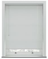 White PVC Venetian Blind 152cm Drop (25mm Slats) 175cm Wide