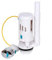 HOHOVYVY Cassetta WC con doppia valvola di risciacquo con bottone automatico, cromato, ovale, 27,5 cm, cavo ABS